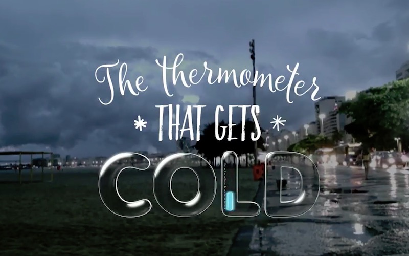 The Thermometer that gets cold