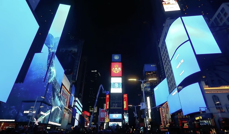 Samsung Galaxy S8 Times Square Takeover