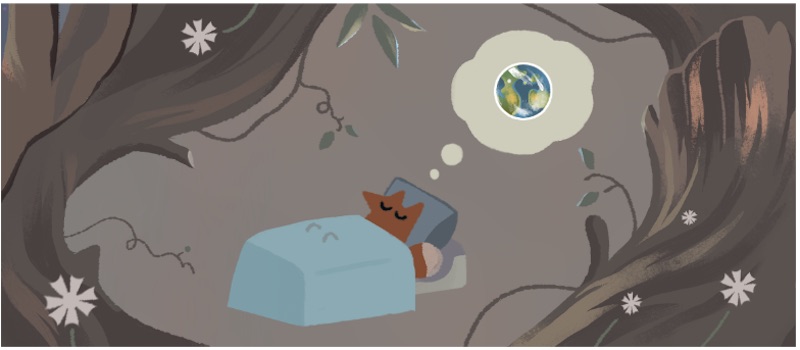 Google アースデーを記念して、地球のことを考えるロゴに！