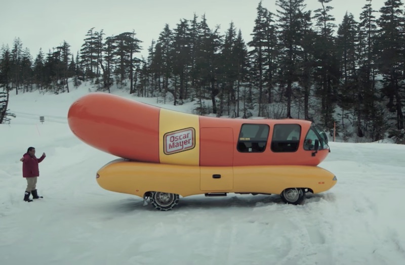 Wienermobile makes first ever visit to Whittier, Alaska