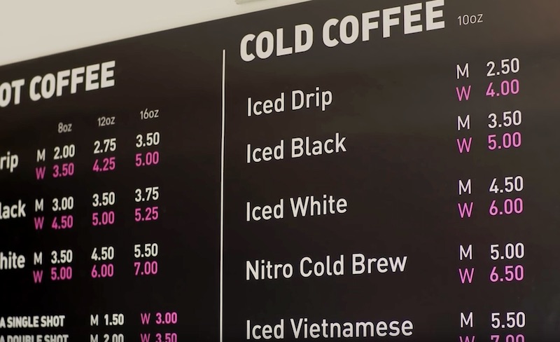 Coffee Shop Charges Women More Than Men