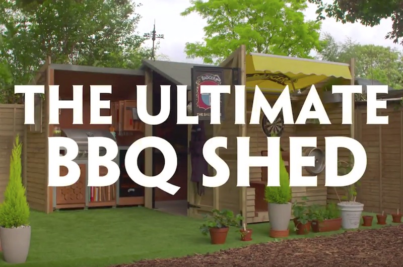 A BBQ fan just won this ultimate beer shed