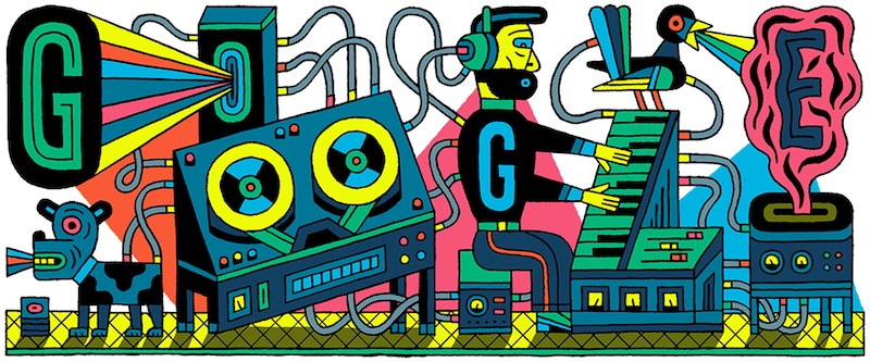 Google エレクトロニック・ミュージック・スタジオ66周年記念ロゴに！