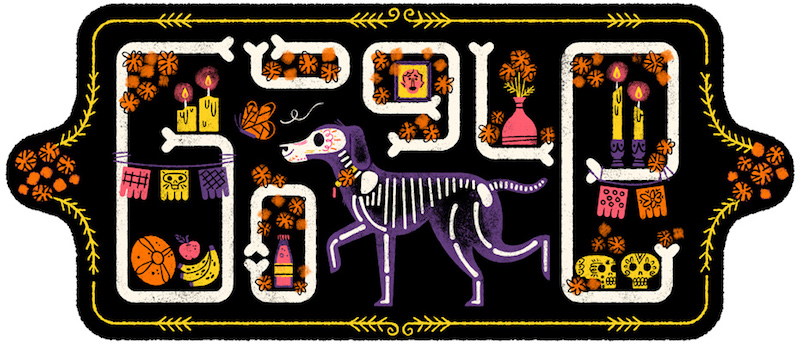 Google メキシコの死者の日を記念したイラストロゴに！