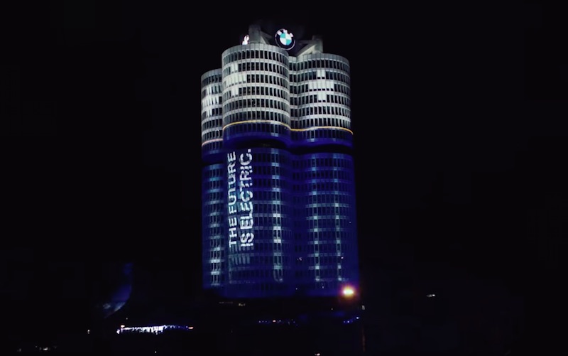 Illumination of the BMW Group Headquarters