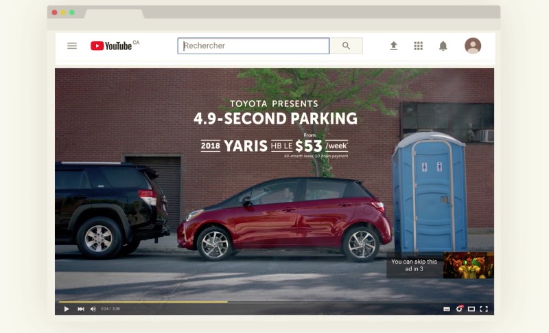 Toyota - Yaris - 4.9-second parking