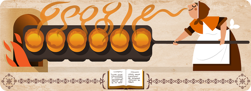 Google イギリスの料理家ハナー・グラス生誕310周年記念ロゴに！