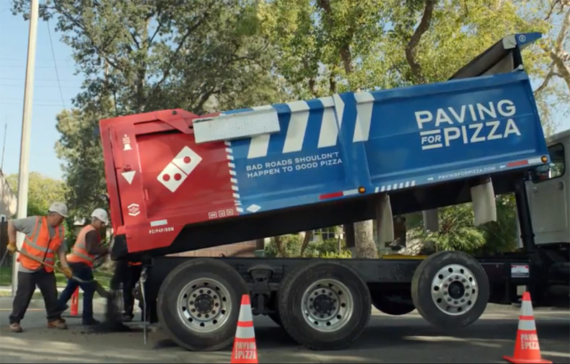 Domino’s Paving for Pizza