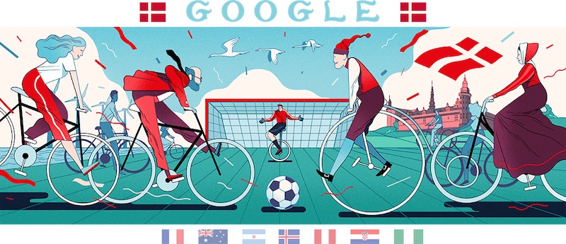 Google 2018年ワールドカップ - 3 日目ロゴに！