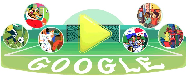 Google 2018年ワールドカップ - 5 日目ロゴに！
