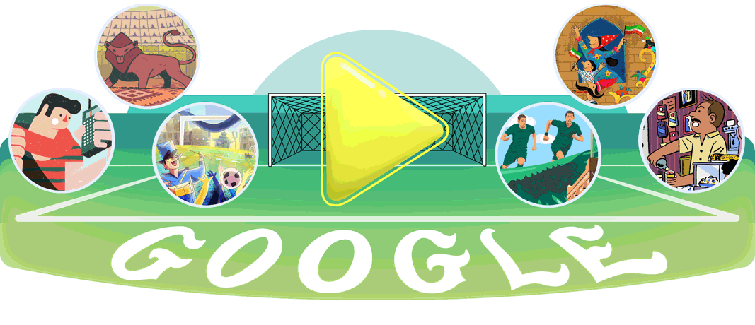 Google 2018年ワールドカップ - 7 日目ロゴに！