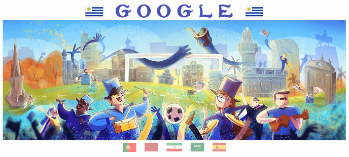 Google 2018年ワールドカップ - 7 日目ロゴに！