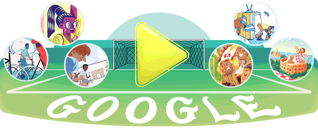 Google 2018年ワールドカップ - 8 日目ロゴに！