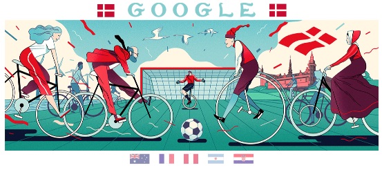 Google 2018年ワールドカップ - 8 日目ロゴに！