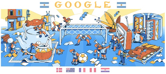 Google 2018年ワールドカップ - 8 日目ロゴに！