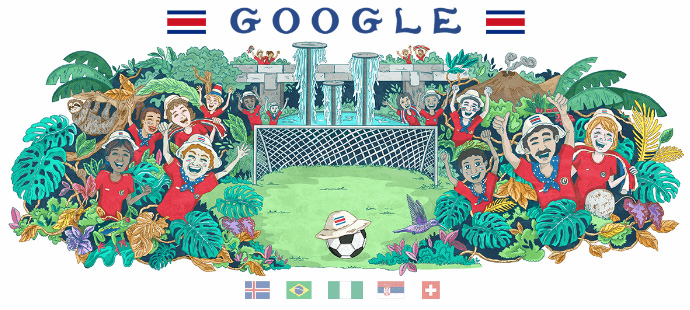 Google 2018年ワールドカップ - 9 日目ロゴに!