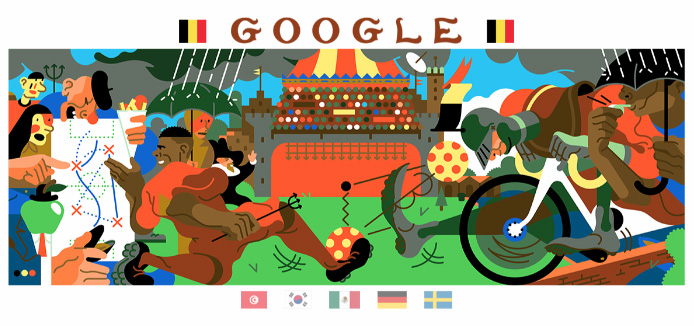 Google 2018年ワールドカップ - 10 日目ロゴに！