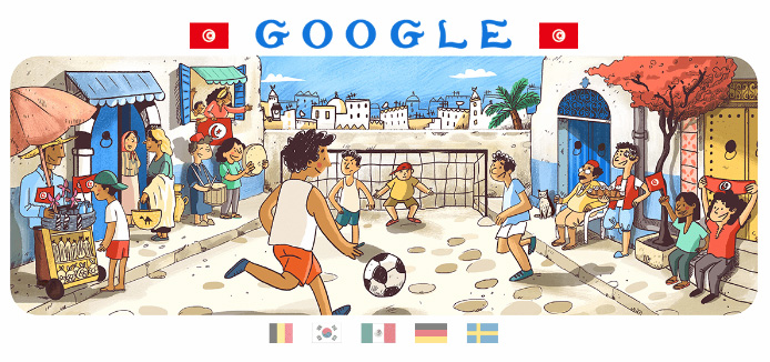 Google 2018年ワールドカップ - 10 日目ロゴに！