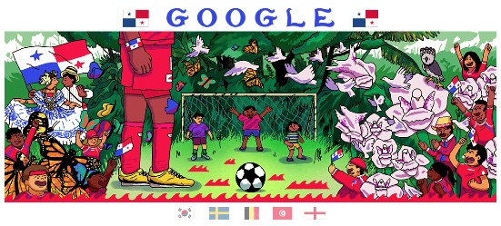 Google 2018年ワールドカップ - 10 日目ロゴに！