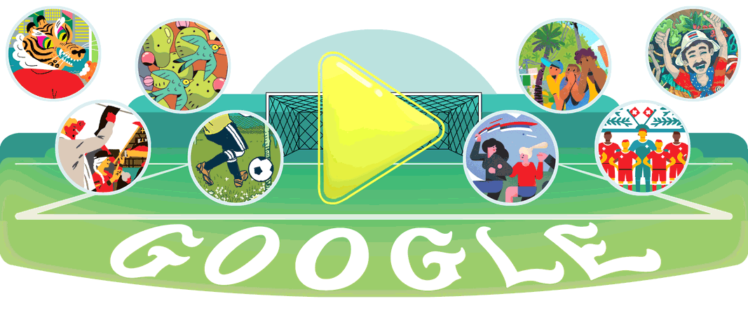 Google 2018年ワールドカップ - 13 日目ロゴに！