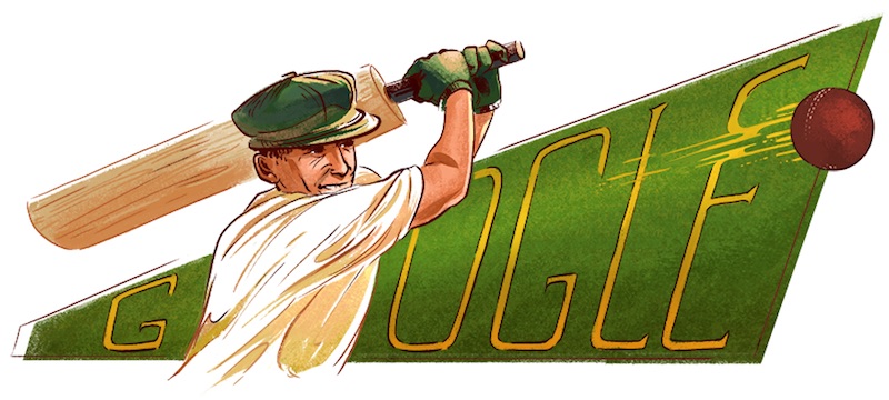 Google クリケット界のレジェンド、ドラルド・ジョージ「ザ・ドン」ブラッドマン生誕110周年記念ロゴに！