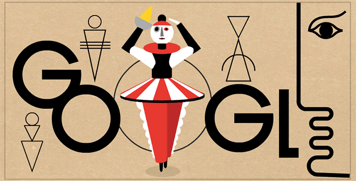 Google 芸術家のオスカー・シュレンマー生誕130周年記念ロゴに！