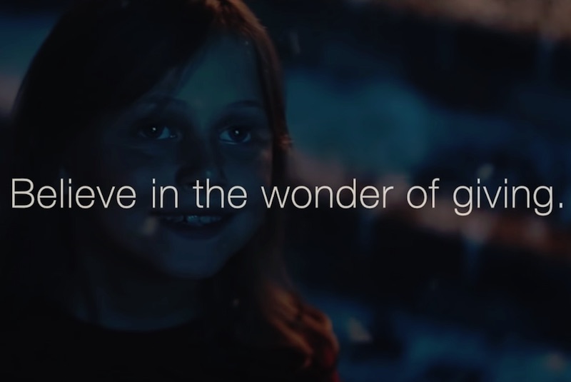Believe in the wonder of giving