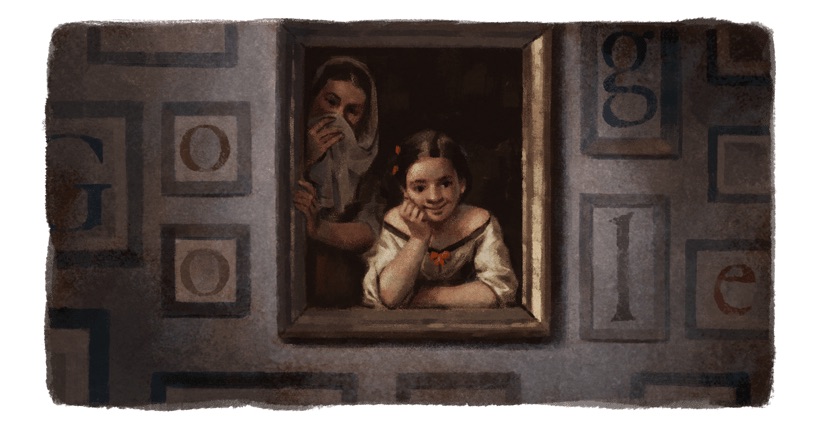 Google スペインの画家バルトロメ・エステバン・ムリーリョの400周年を称えるロゴに！