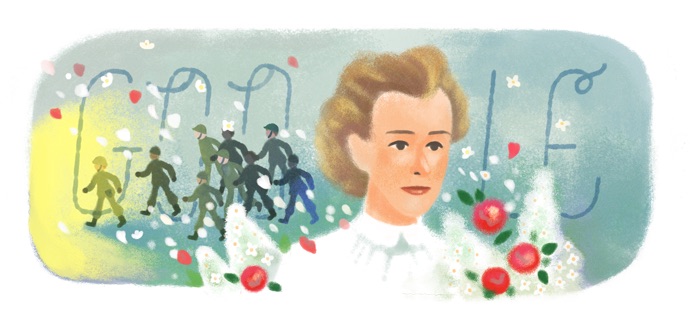 Google イギリス出身の看護師エディス・キャベル生誕153周年記念ロゴに！