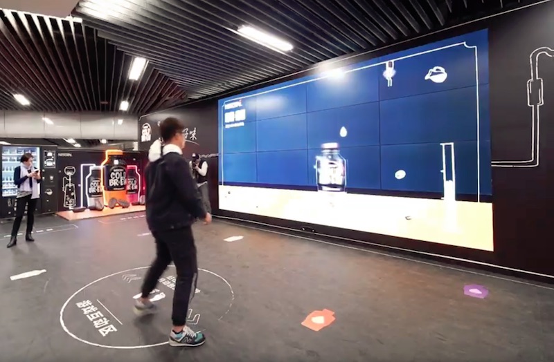 Nescafe's interactive DOOH game
