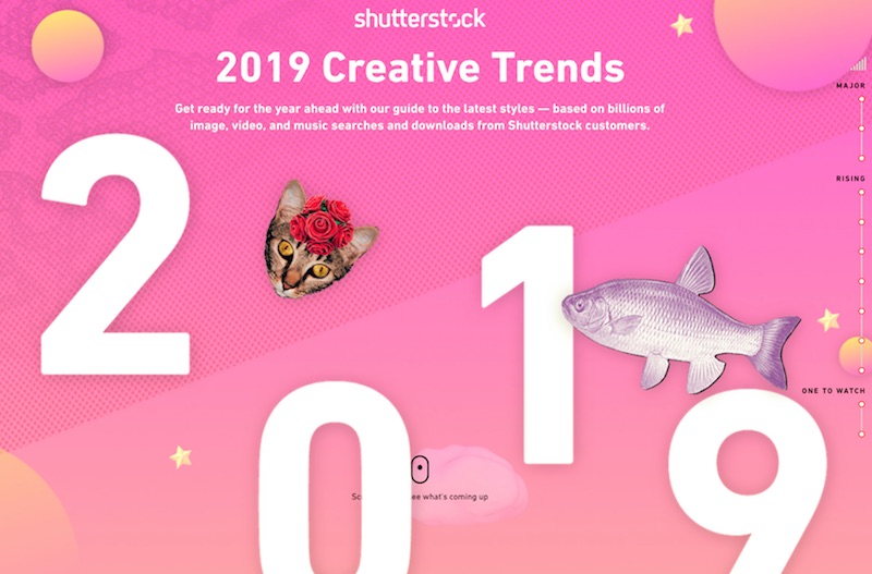 2019 Creative Trends Infographic - Shutterstock