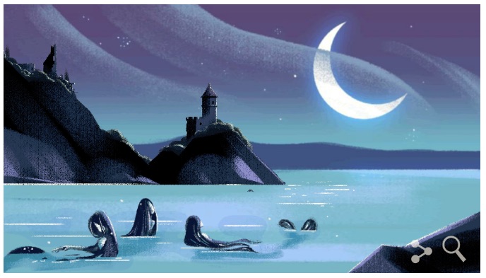 Google ベドルジハ・スメタナ生誕195周年で交響詩モルダウが流れるロゴに！