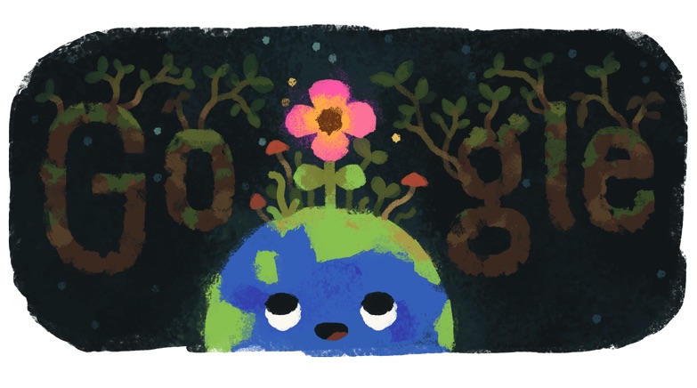 Google 北半球では春分の日、南半球では秋分の日ロゴに！