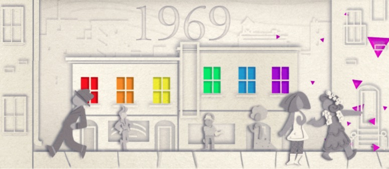 Google LGBTQ+運動のプライド50周年を称えるスライドロゴに！