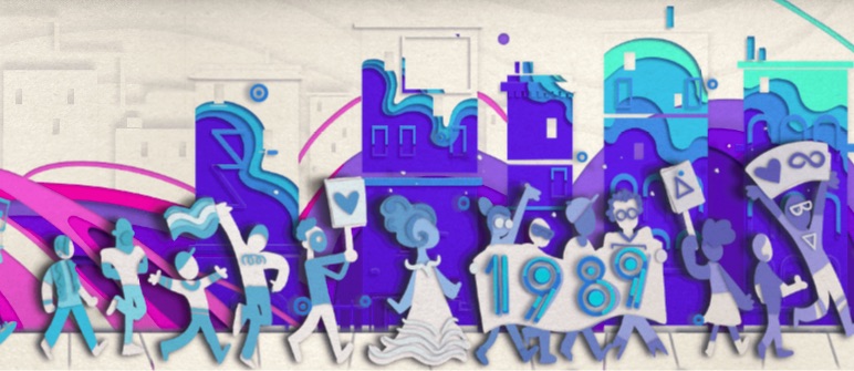 Google LGBTQ+運動のプライド50周年を称えるスライドロゴに！