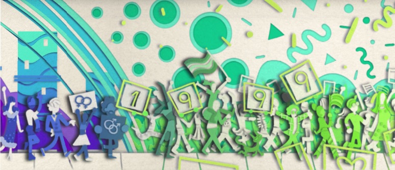 Google LGBTQ+運動のプライド50周年を称えるスライドロゴに！