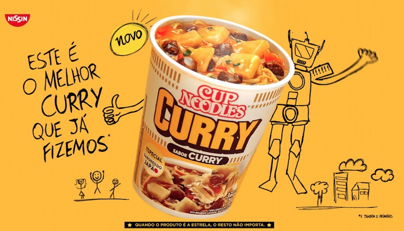 Chegou o novo Cup Noodles Curry!