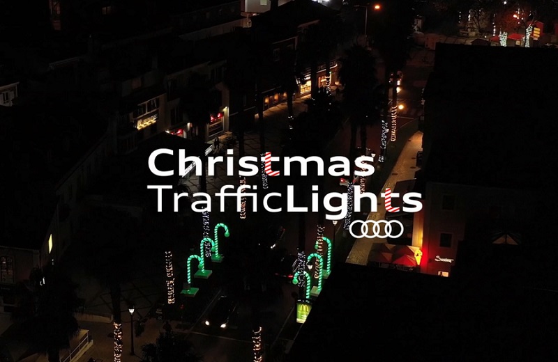 Audi Christmas Traffic Lights