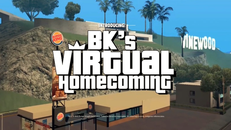 Burger King’s Virtual Homecoming