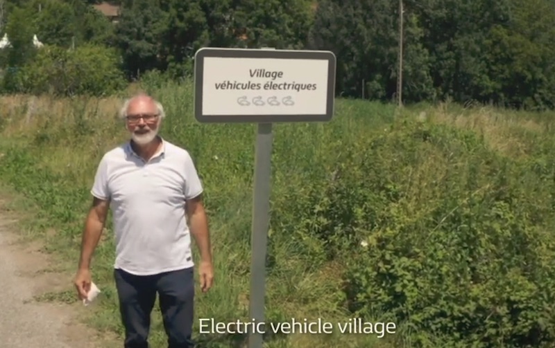 100% electric vehicles town