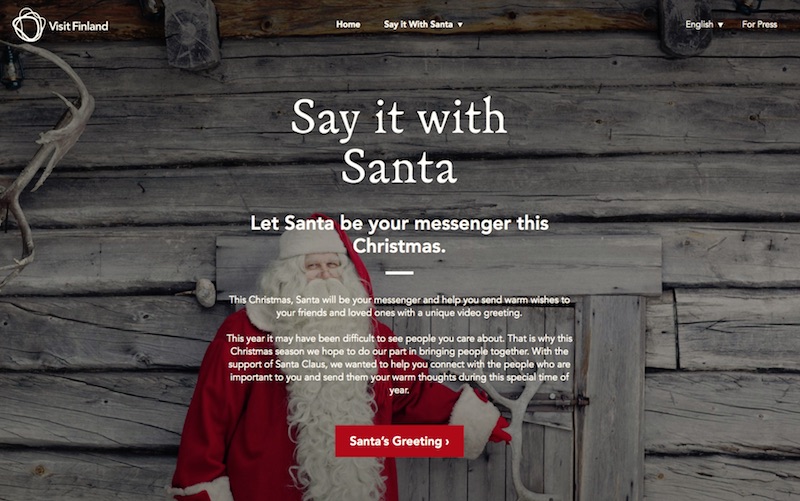 Visit Finland - Say it with Santa - JPN