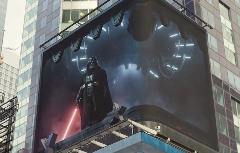 Disney+ | Darth Vader 3D billboard